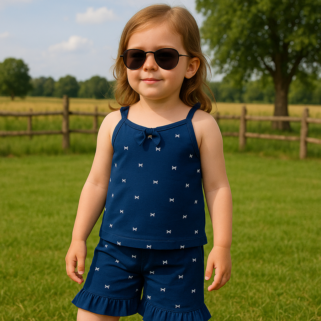 Navy blue lee baby tanktop suit