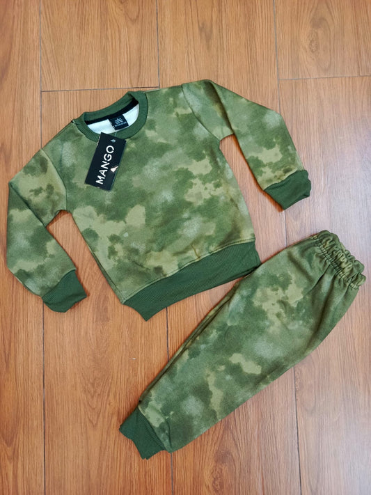 Green tye&dye kids tracksuit