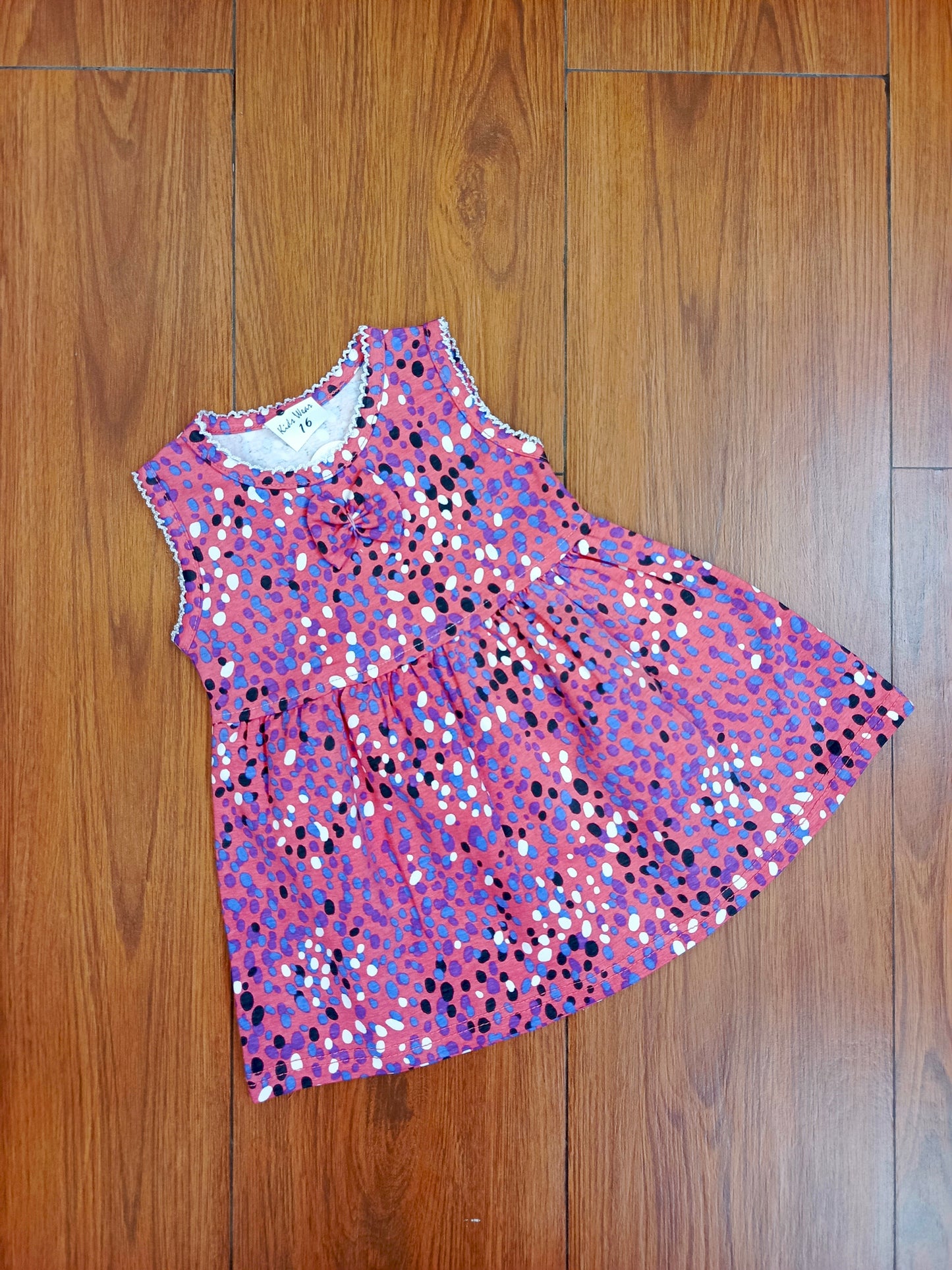 Pink polka frock