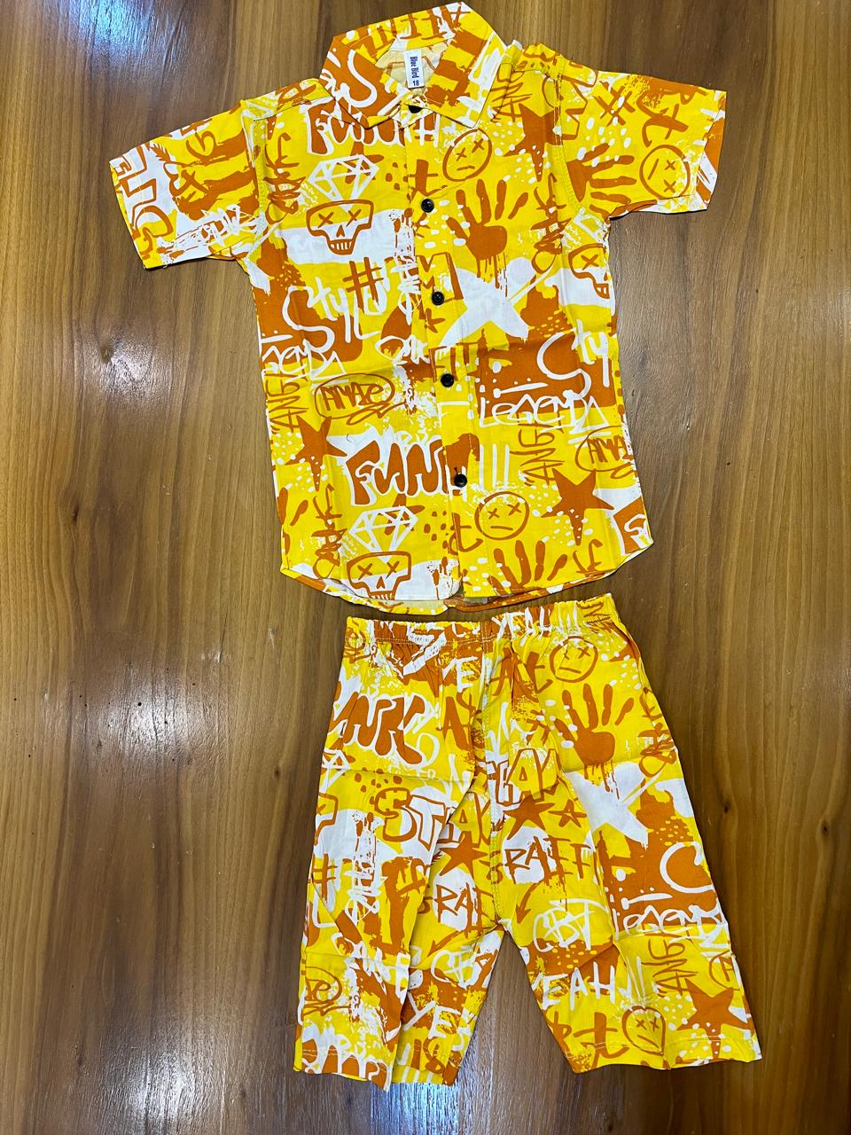 Yellow fresh linen suit