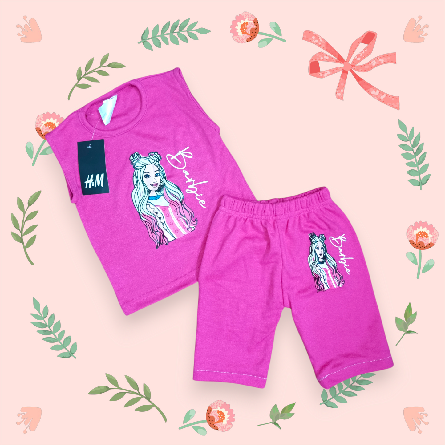 Pink barbie girl sando suit