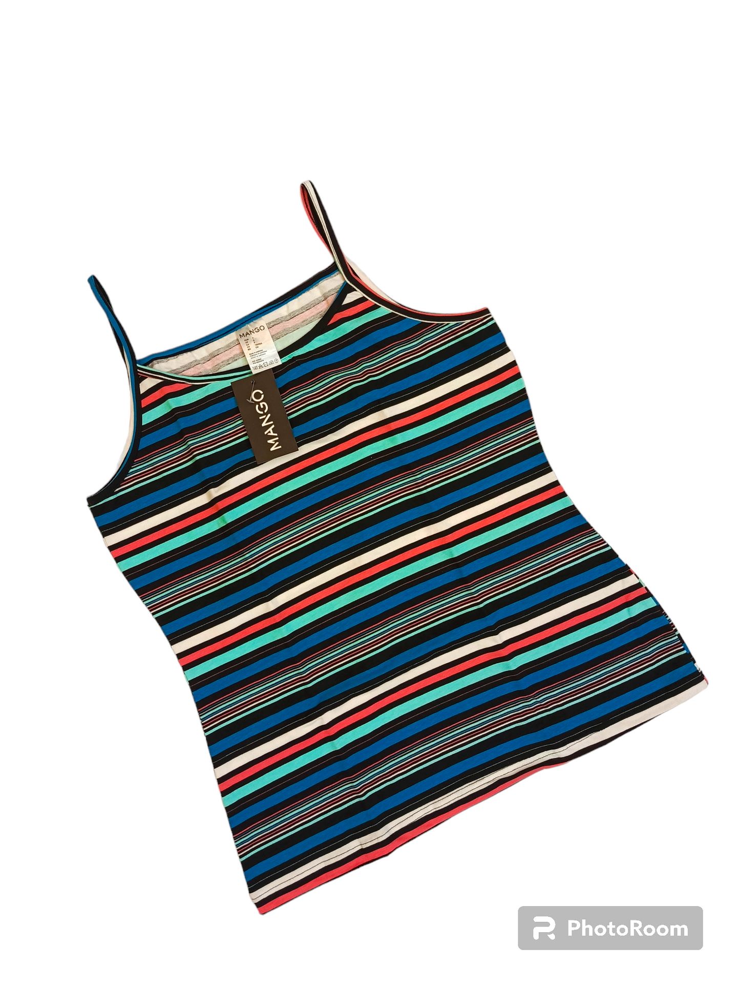 Green stripes ladies tanktop