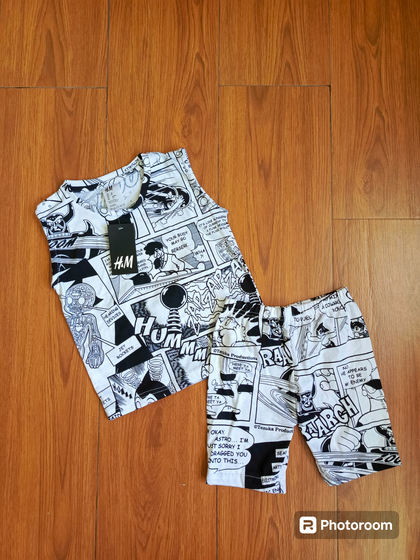 White cartoon sando suits