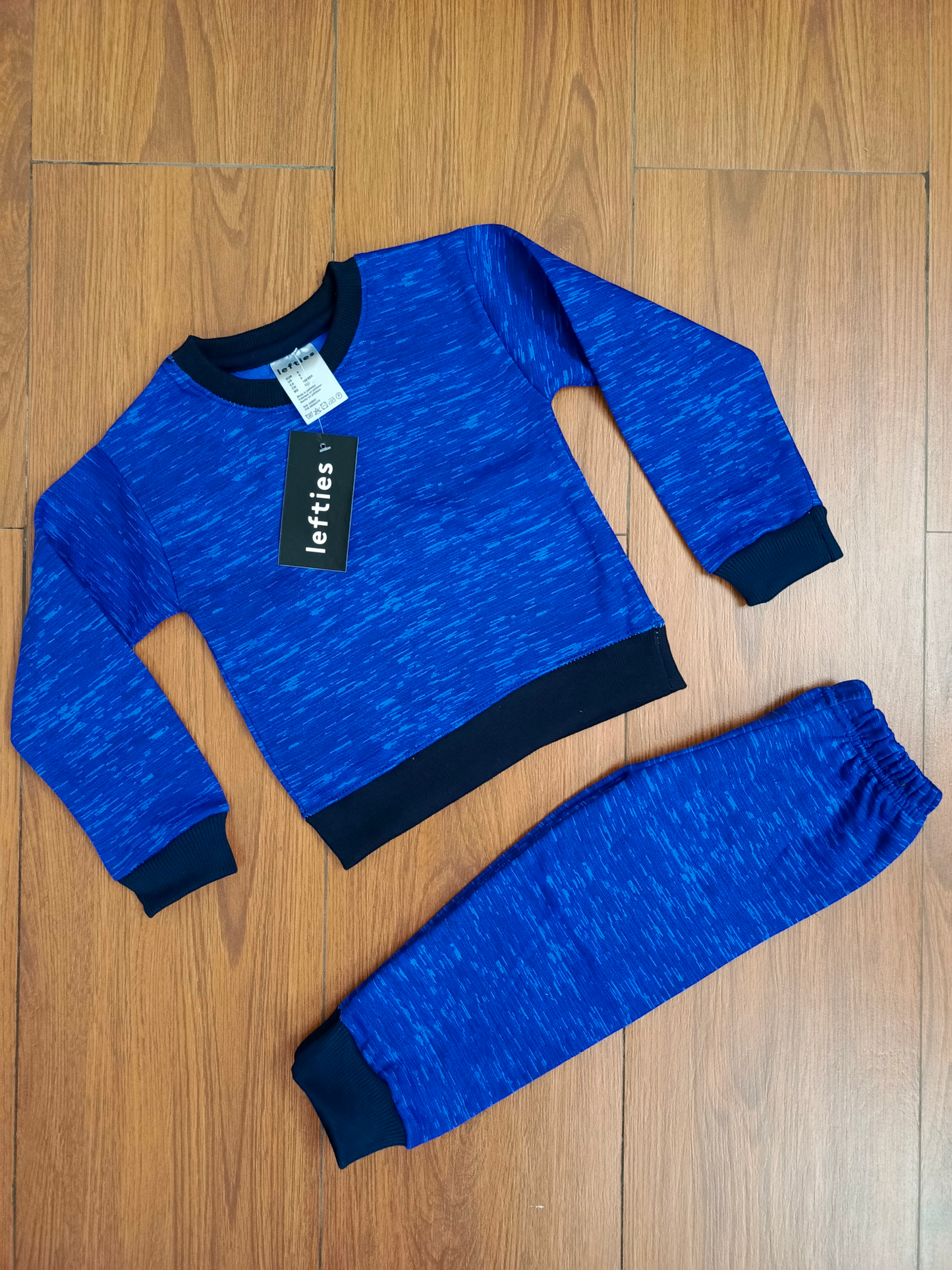 Royal blue 2 tone fleece tracksuit