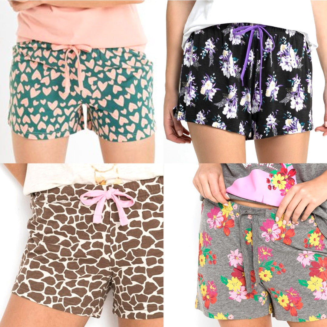 Ladies shorts pack of 3 random colours Rs1500