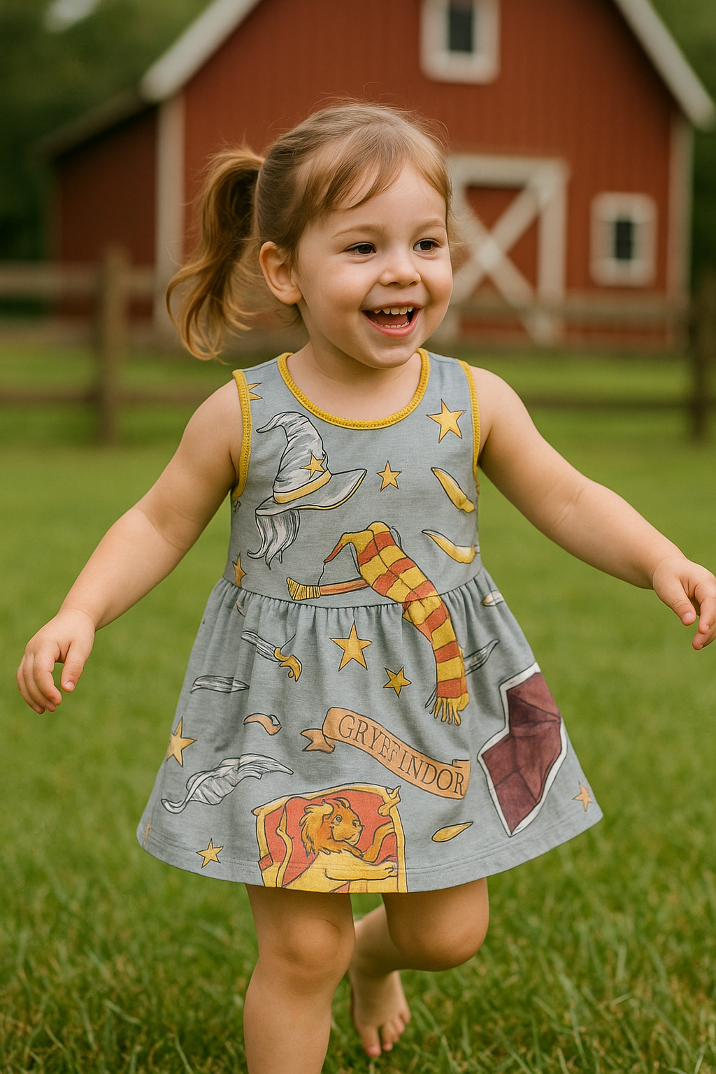 Greyfindoor baby frock