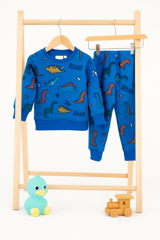 Blue dino kids tracksuit