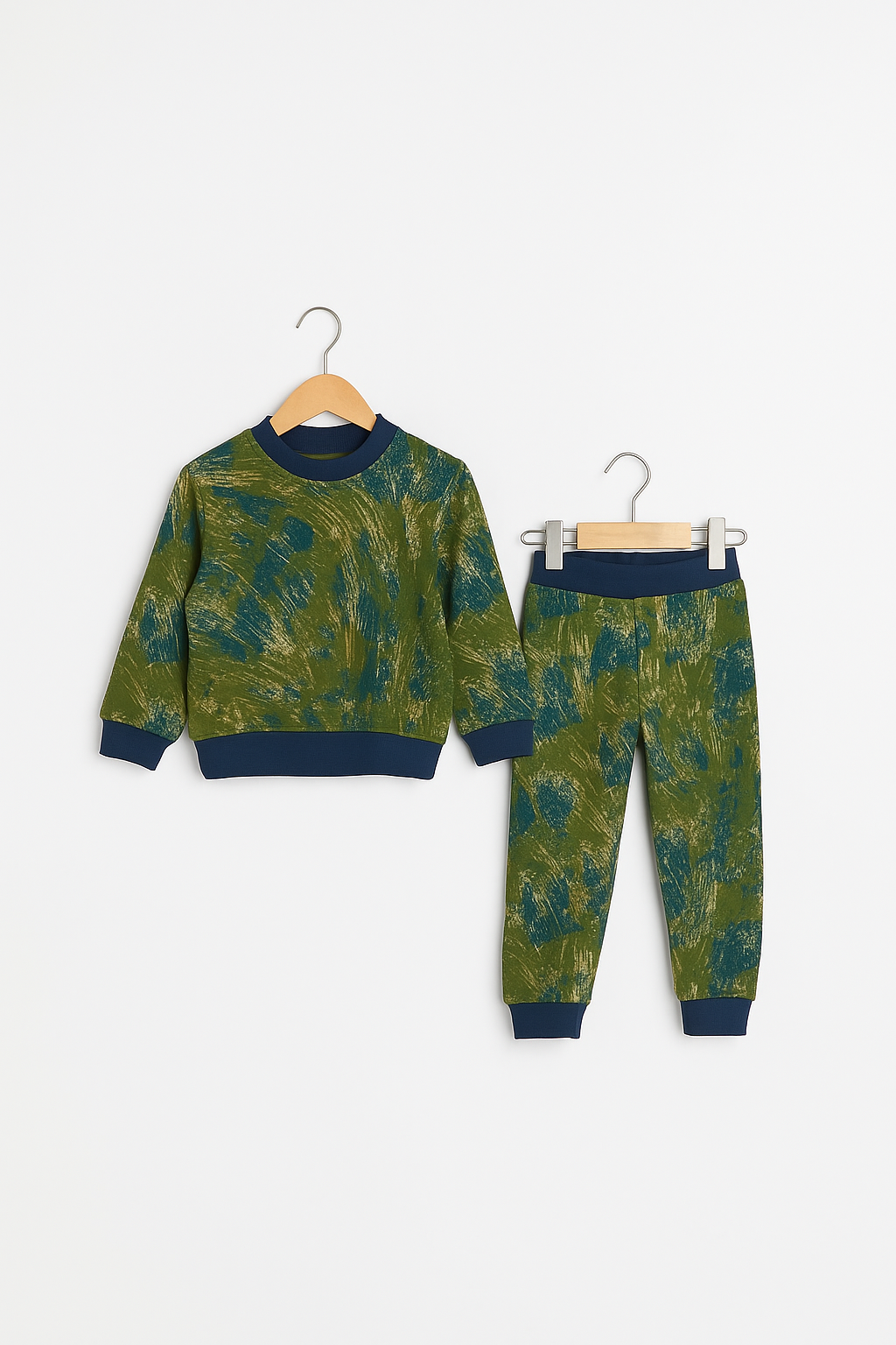 Green tie & dye tracksuit