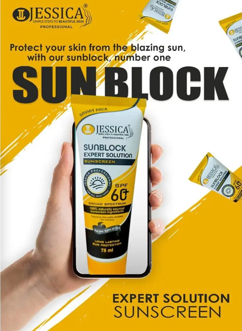 Sunblock SPF60 + expert soloution 75-ml