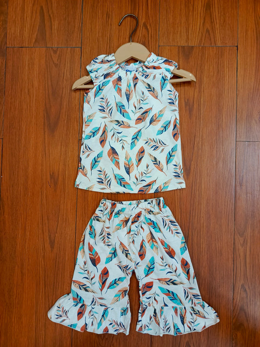 Off white floral baby sando co-ord sets