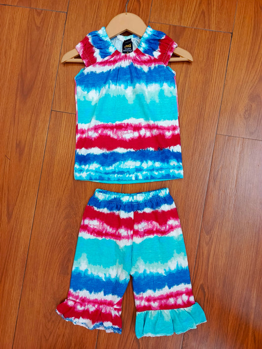 Minty red baby sando co-ord