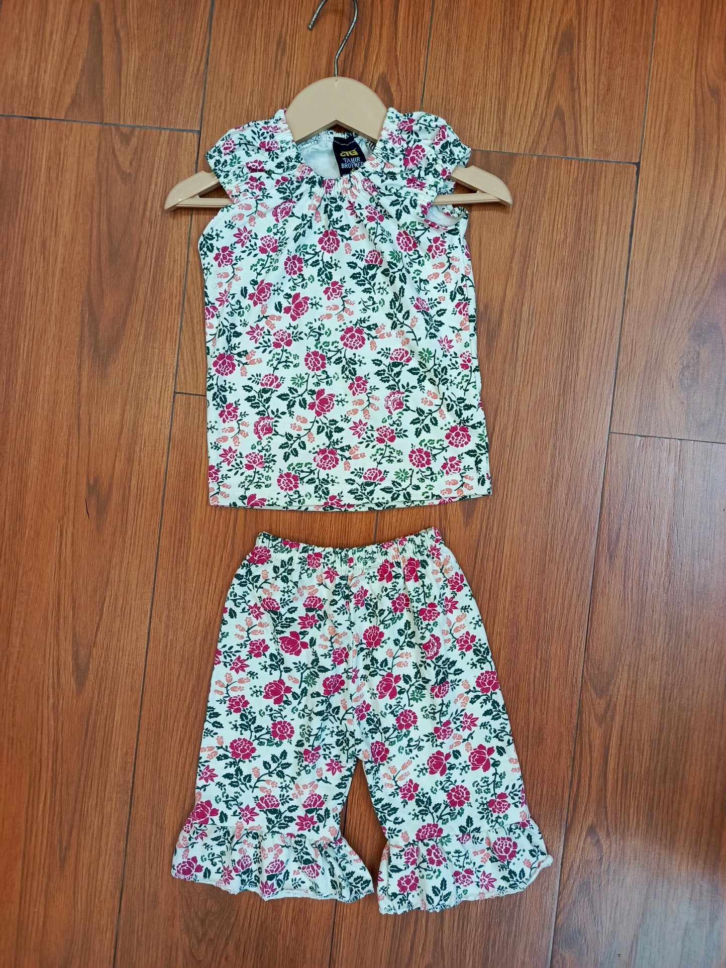 Multi floral baby sando co-ord sets