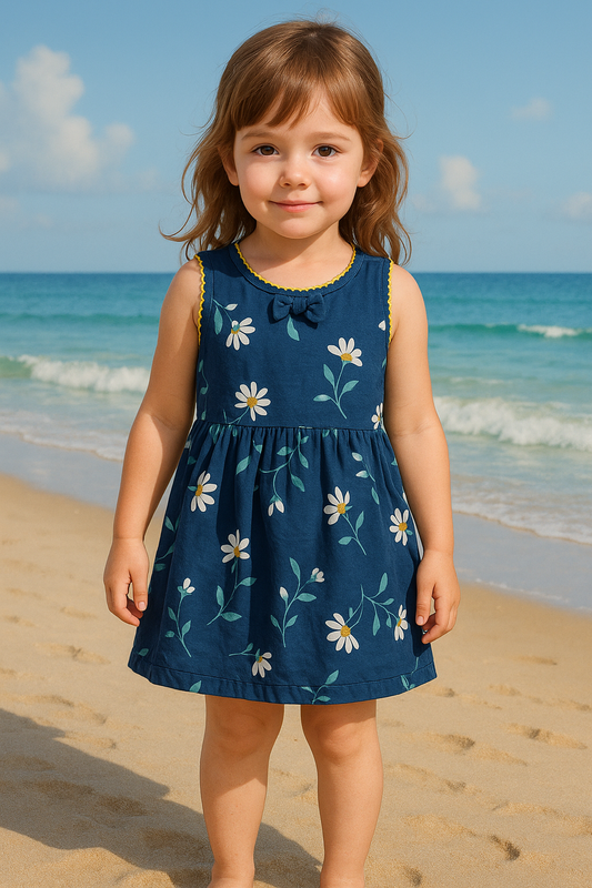 Aqua floral frock