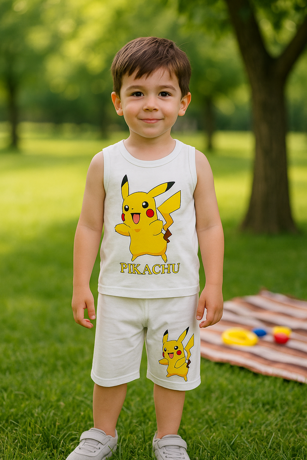 White Pokemon sando suit