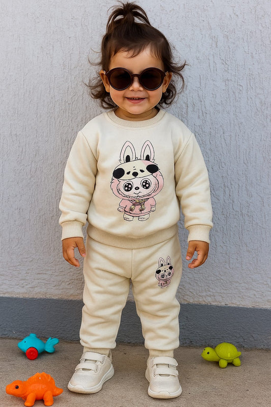 Off white labubu kids track suit