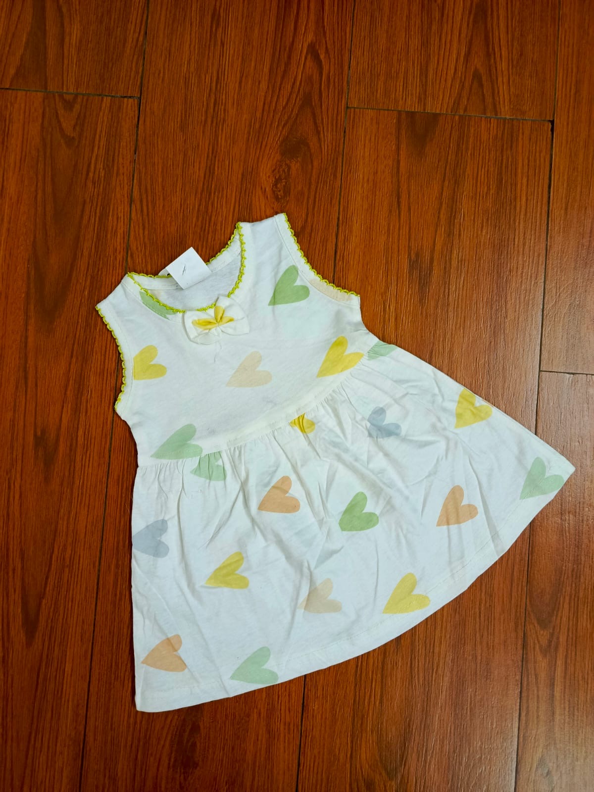 White heart frock