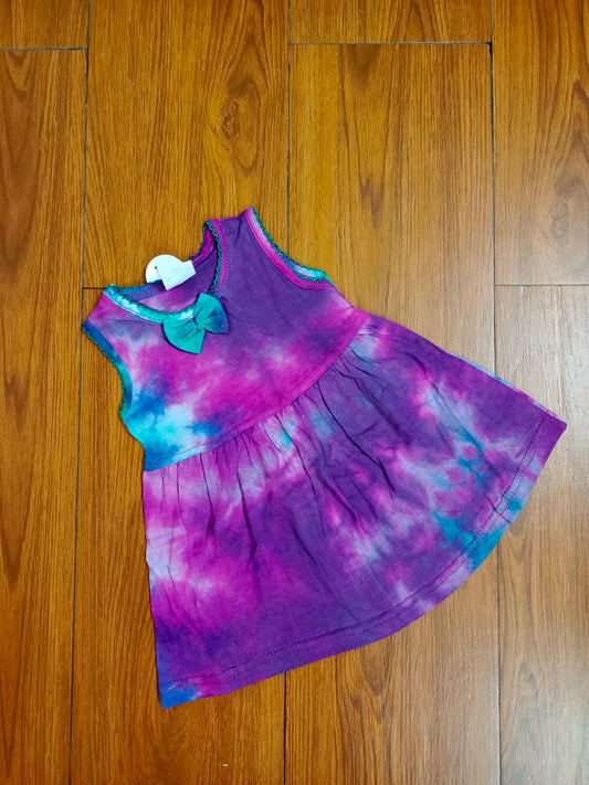 Purple tye & dye frock
