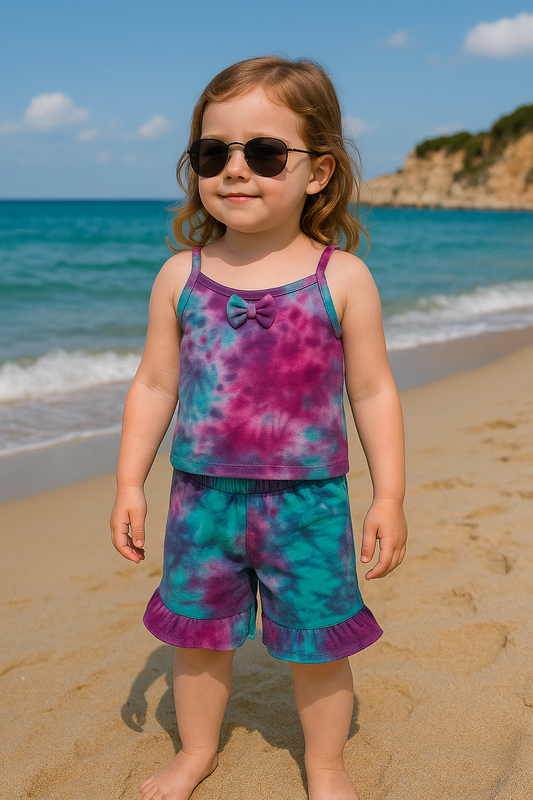 Tye&dye tanktop suit