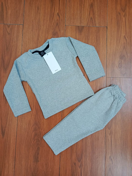 Grey plain kids suit