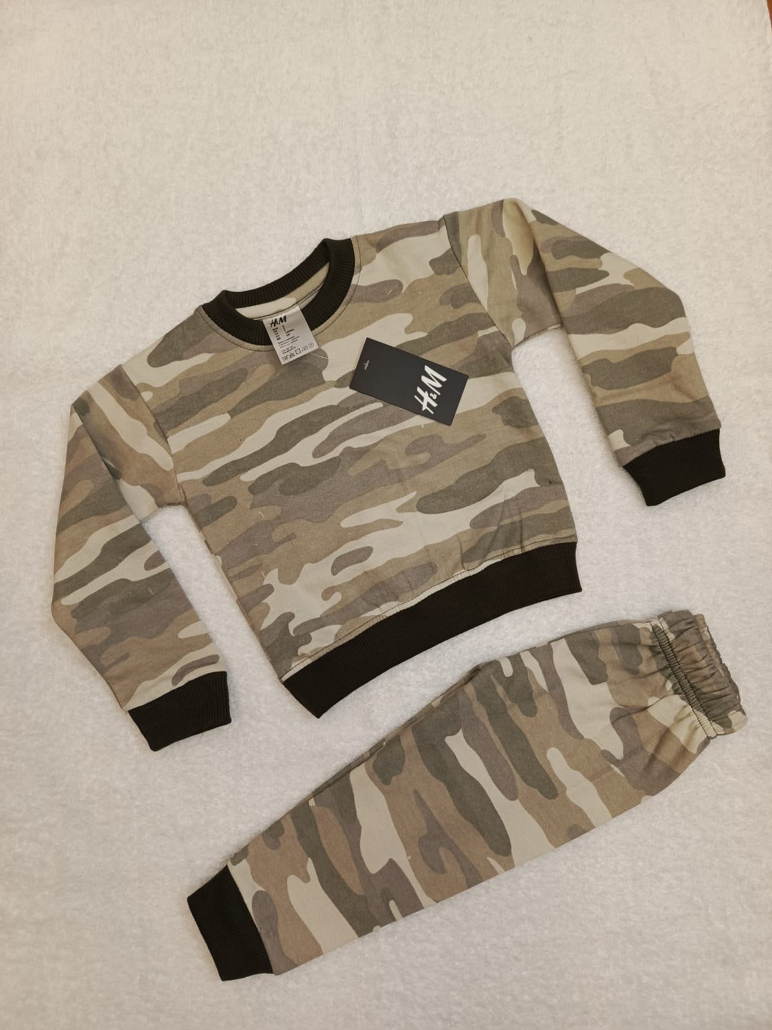 Brown camo kids tracksuits