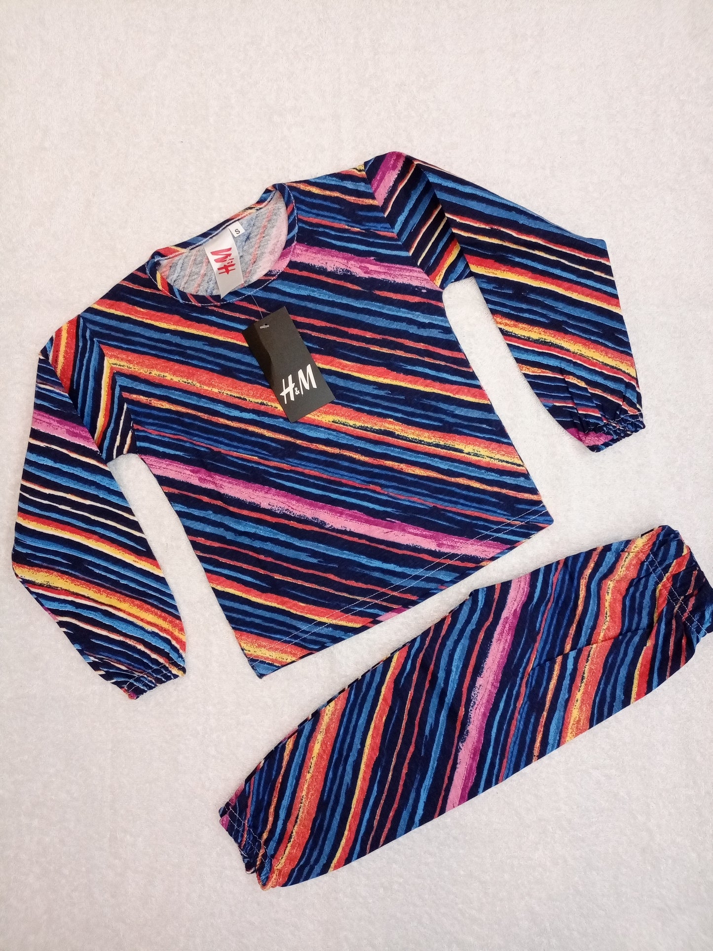 Rainbow lines casual tracksuit