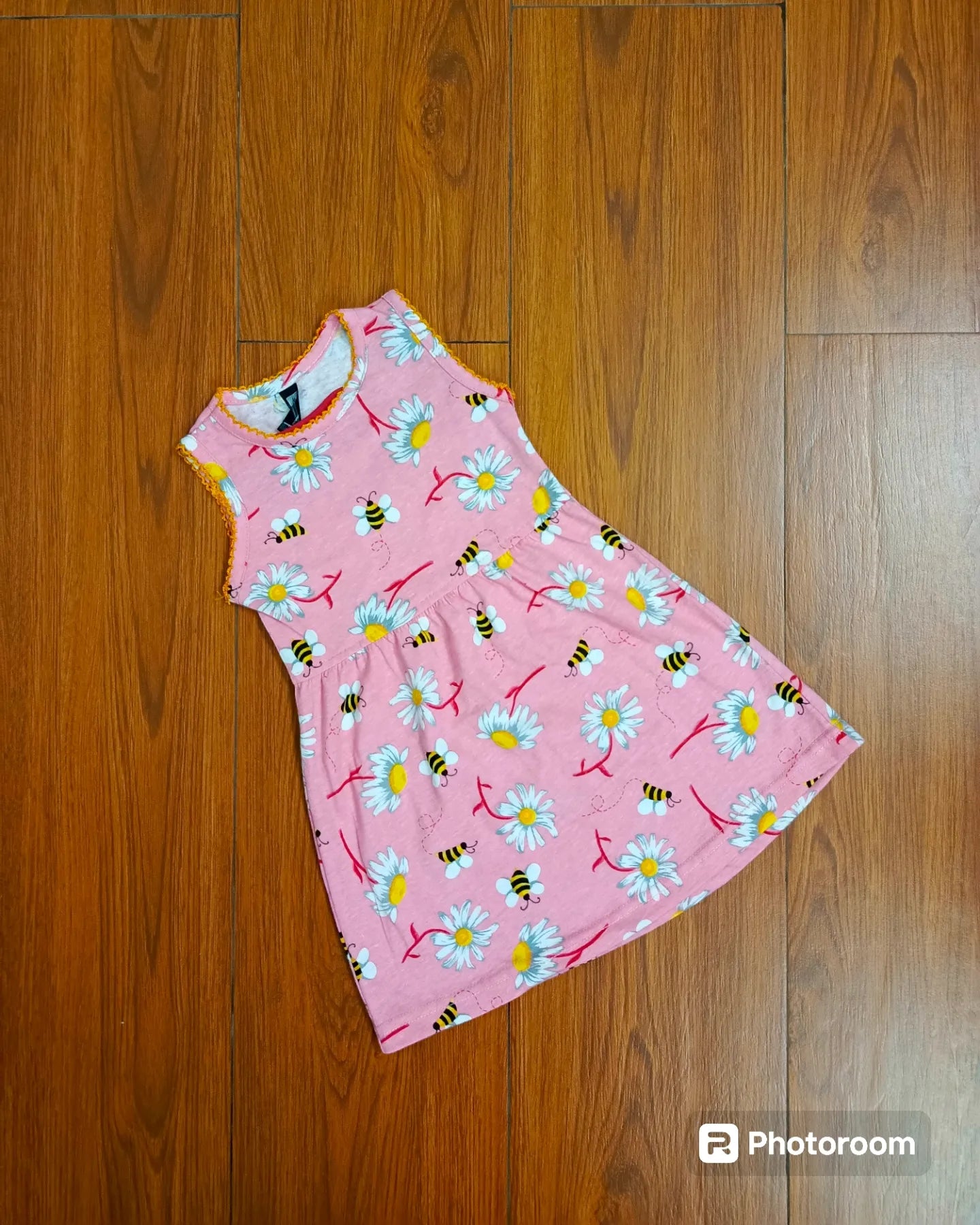 Pink sunflower frock