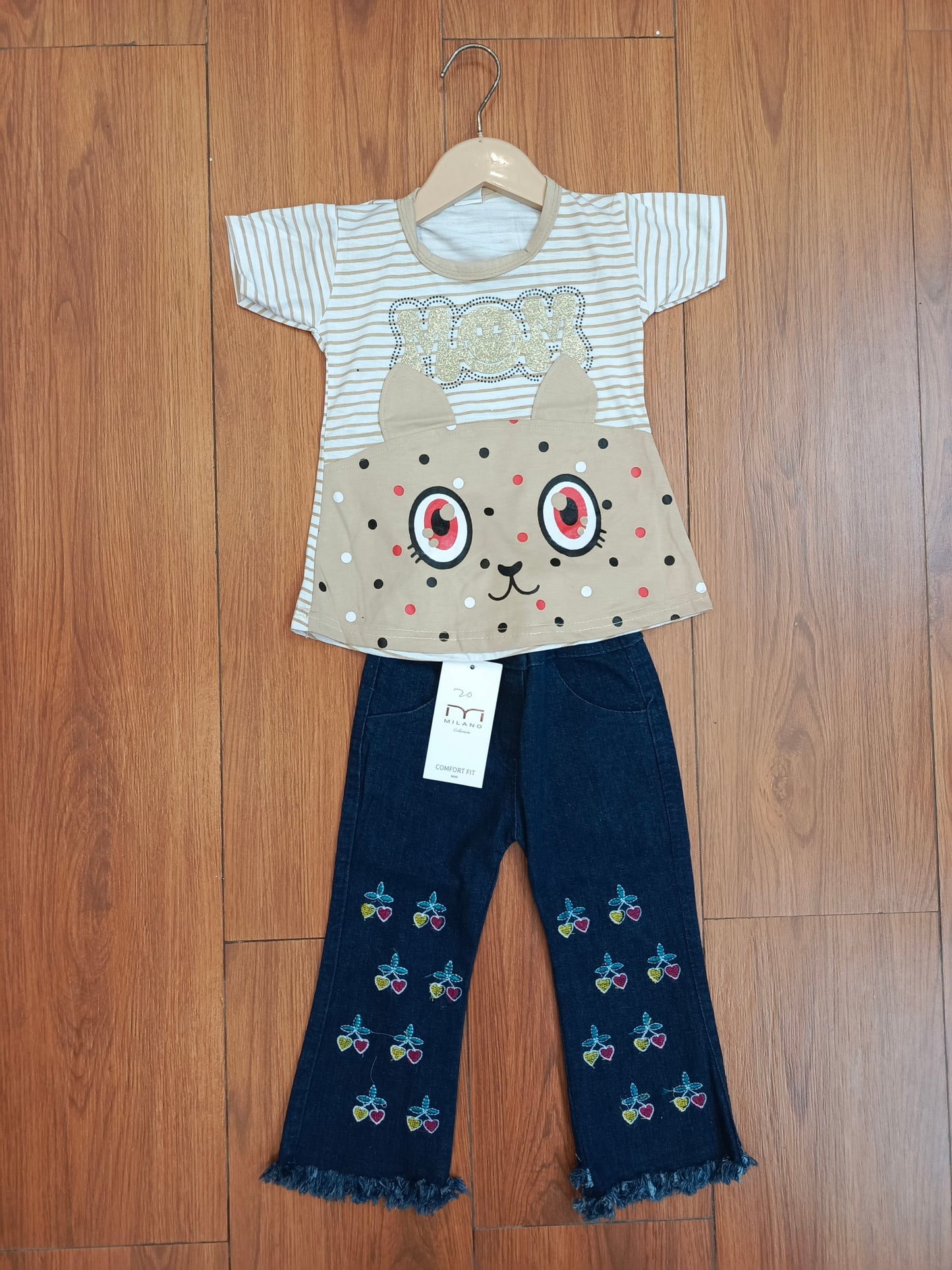 Skin eyes  baby denim suit