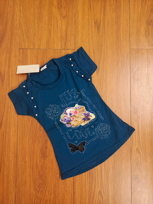 Aqua blue baby t-shirt