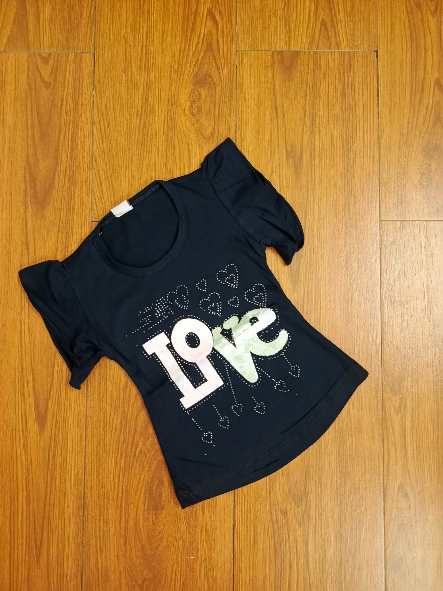 Love black baby tshirt