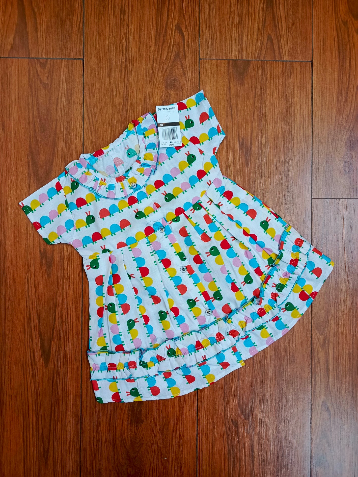 Multi baloons baby frock