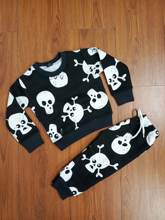 Black skeleton kids  tracksuit