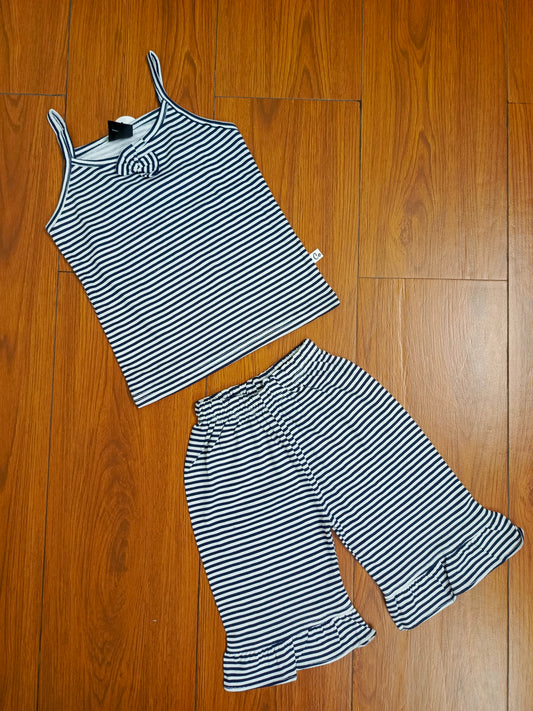 Grey stripes tanktop set