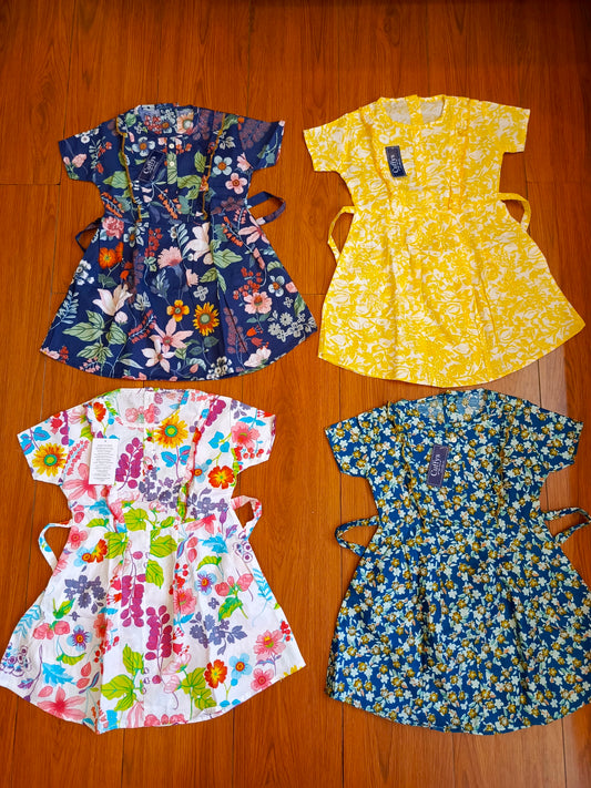 Pack of 3 frocks soft cotton