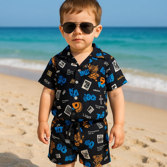 Black beauty linen suit
