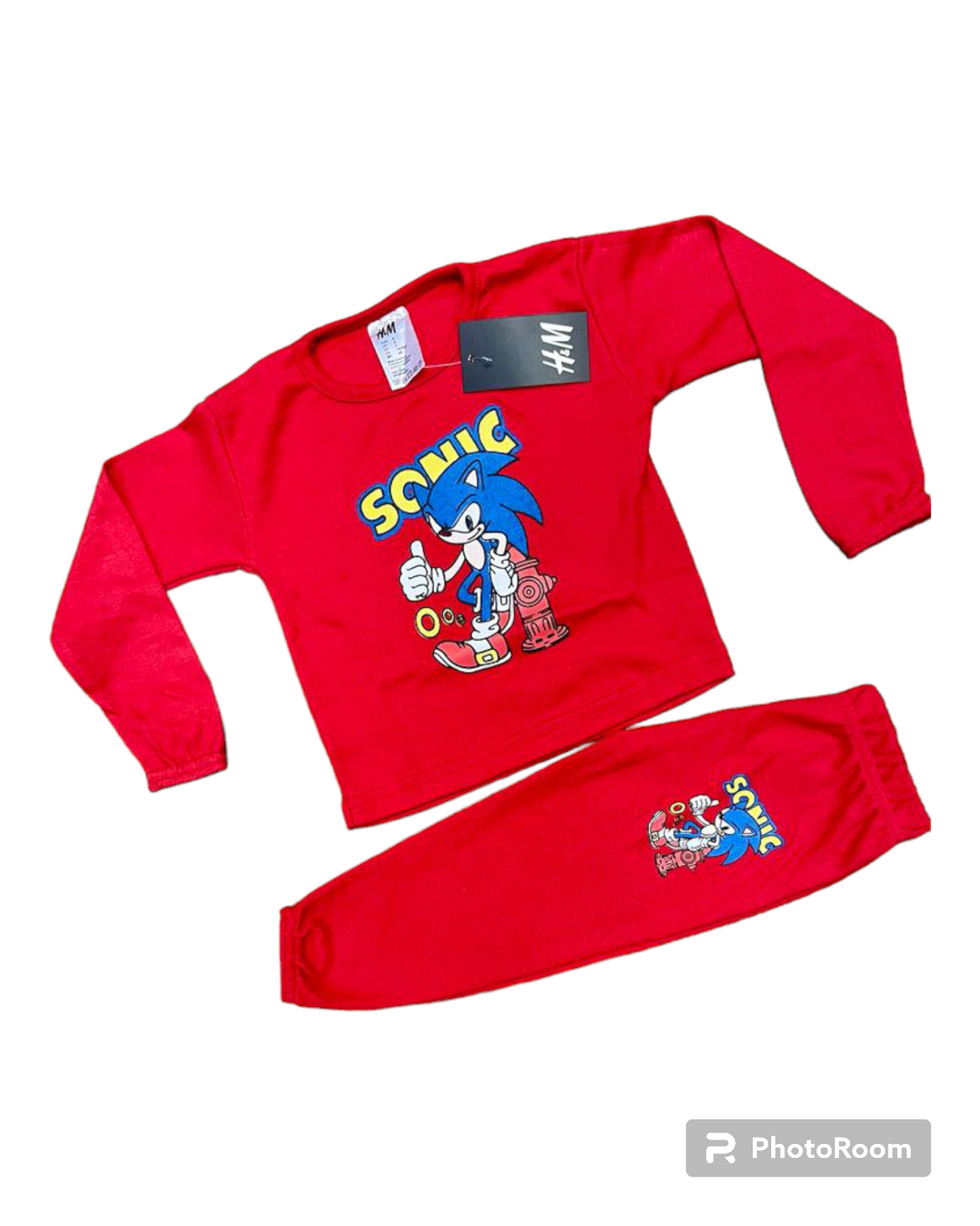 Red sonic tracksuits