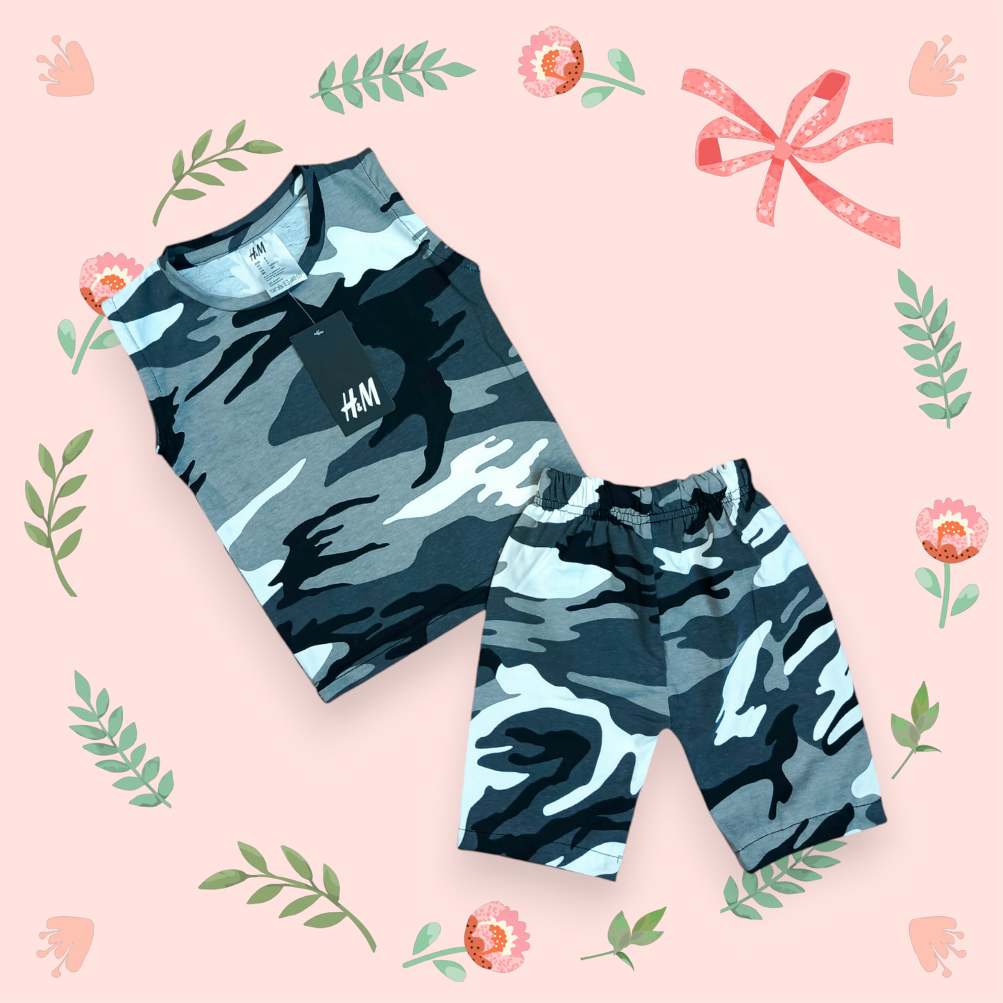 Grey camo sando suit