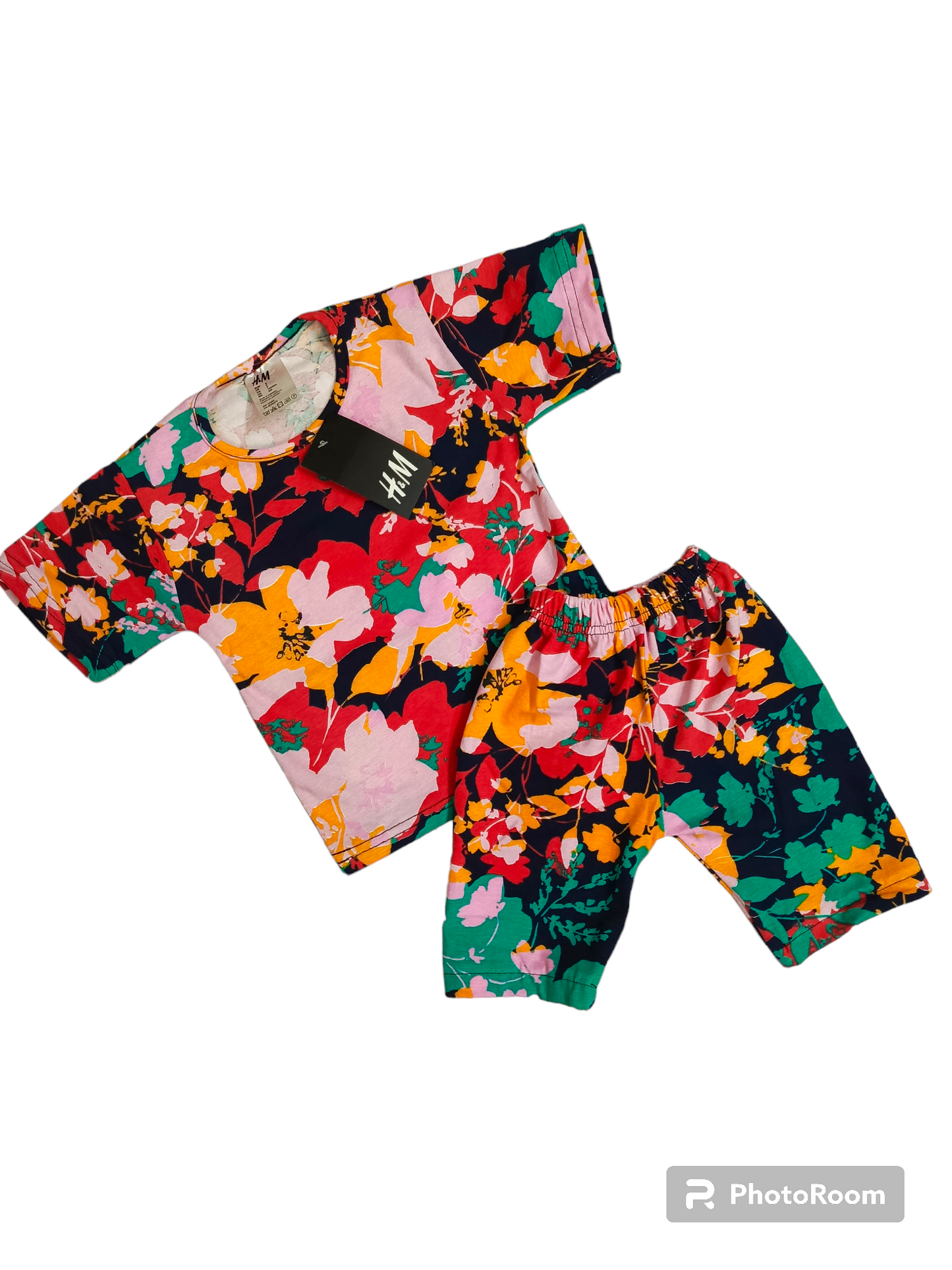 Multi floral shorts suit