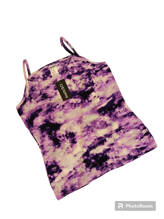 Purple tyedye ladies tanktop