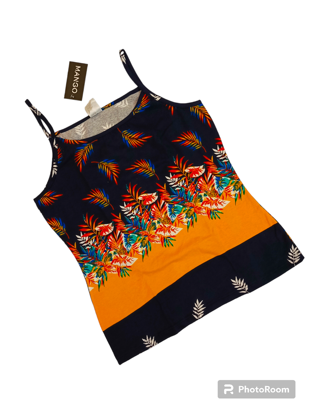 Navy floral tanktop ladies