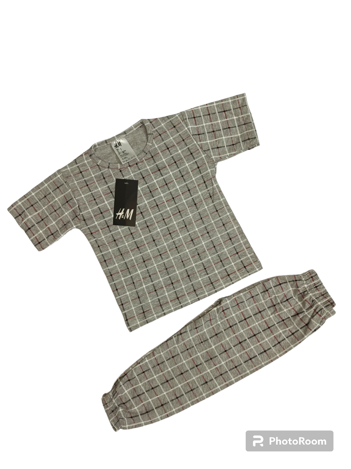 Grey check half sleeves suit