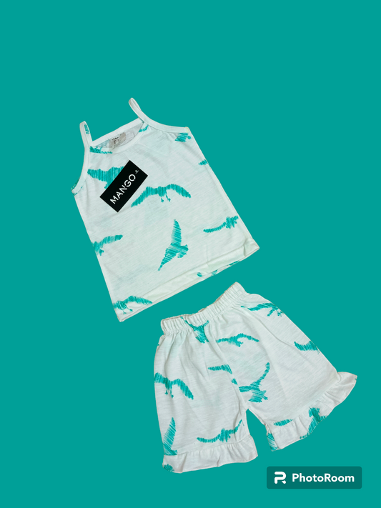 Greenwhite eagle tanktop set