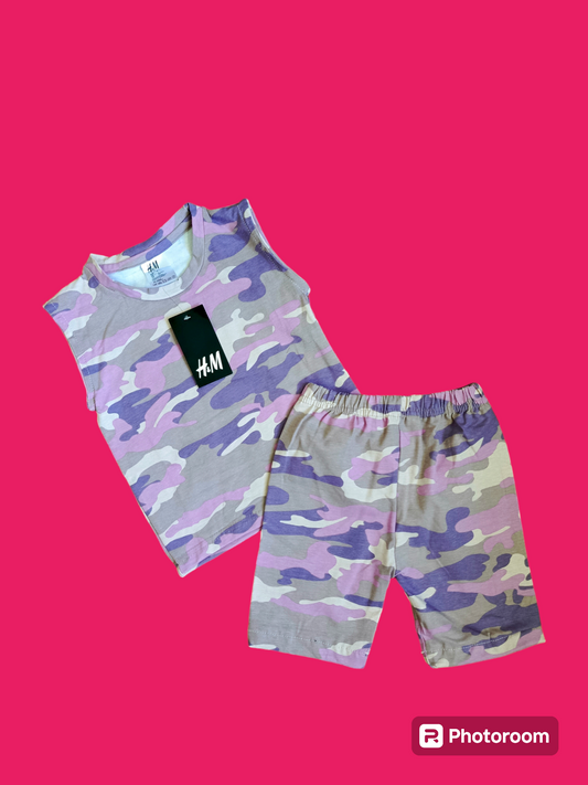 Purple camo sando suits