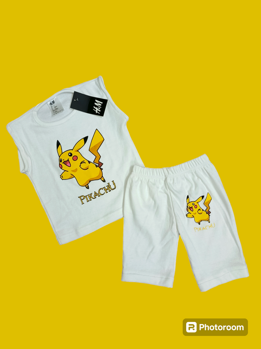 White pokemon sando suit