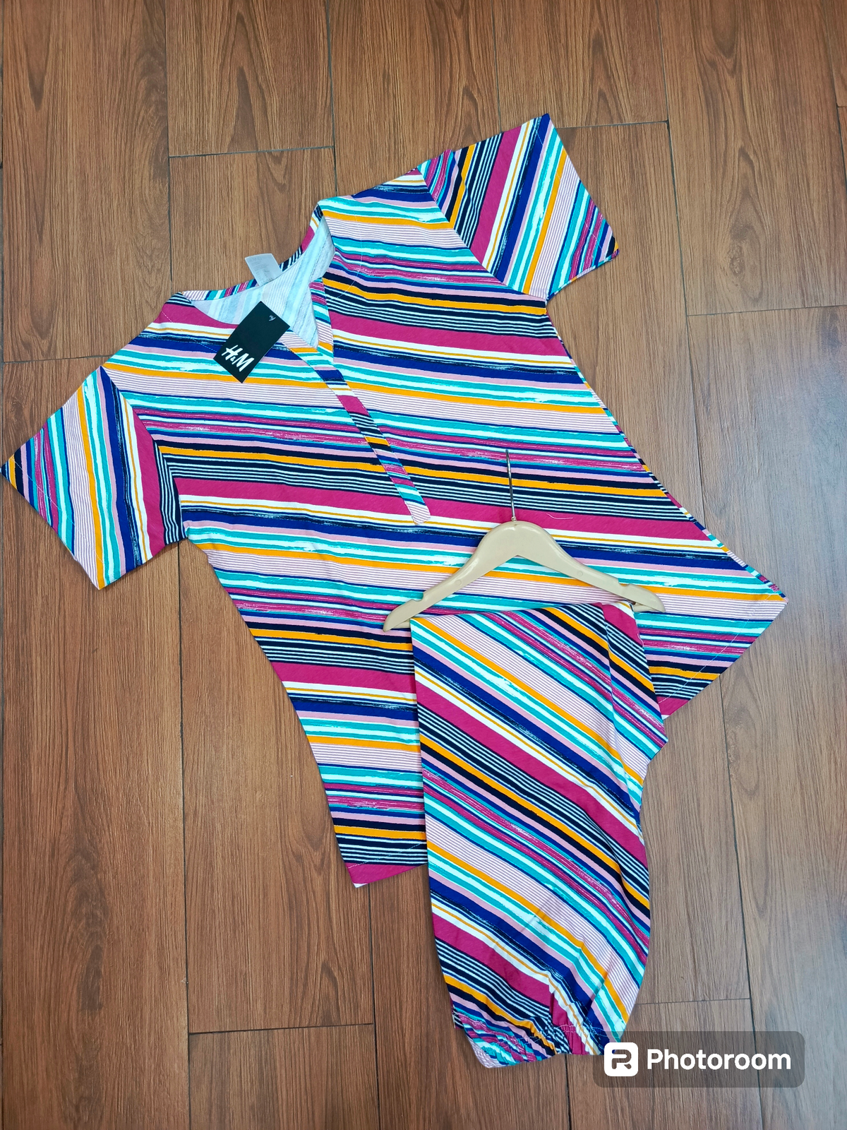 Rainbow stripes ladies summer suits