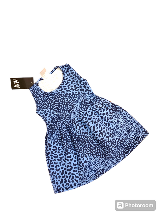 Blue cheeta frock