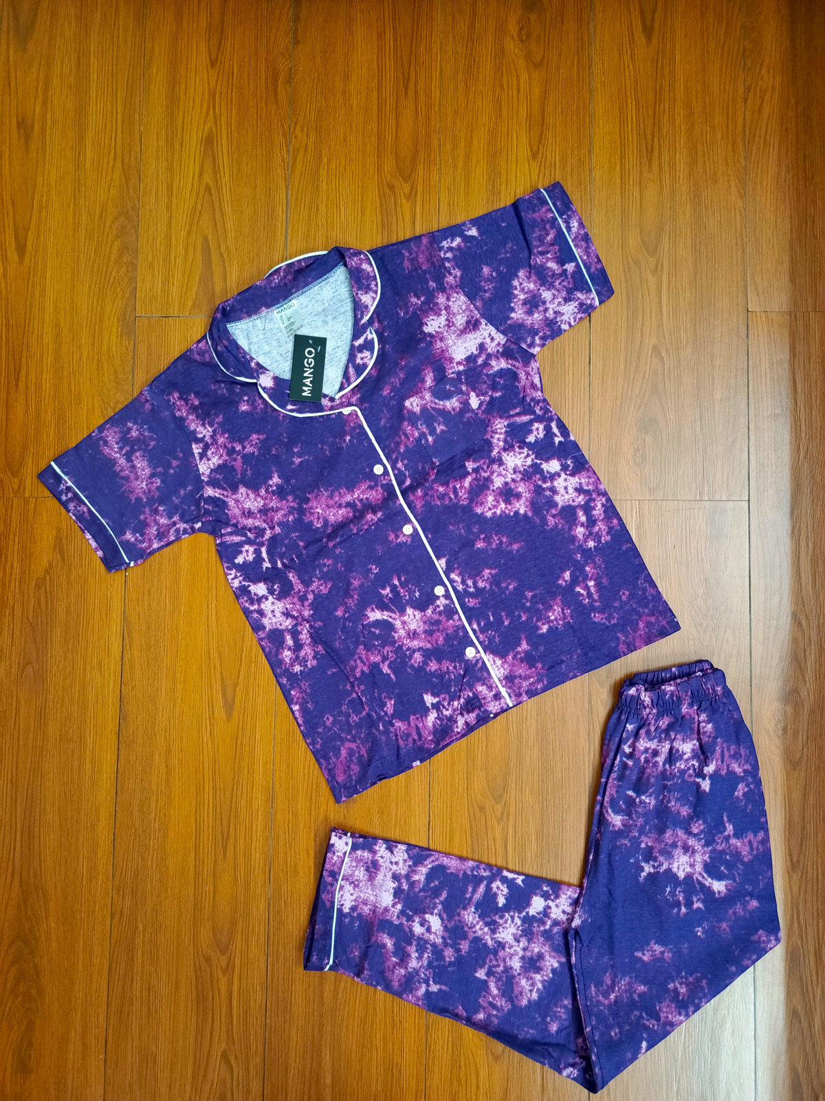 Purple tie&dye ladies pj's