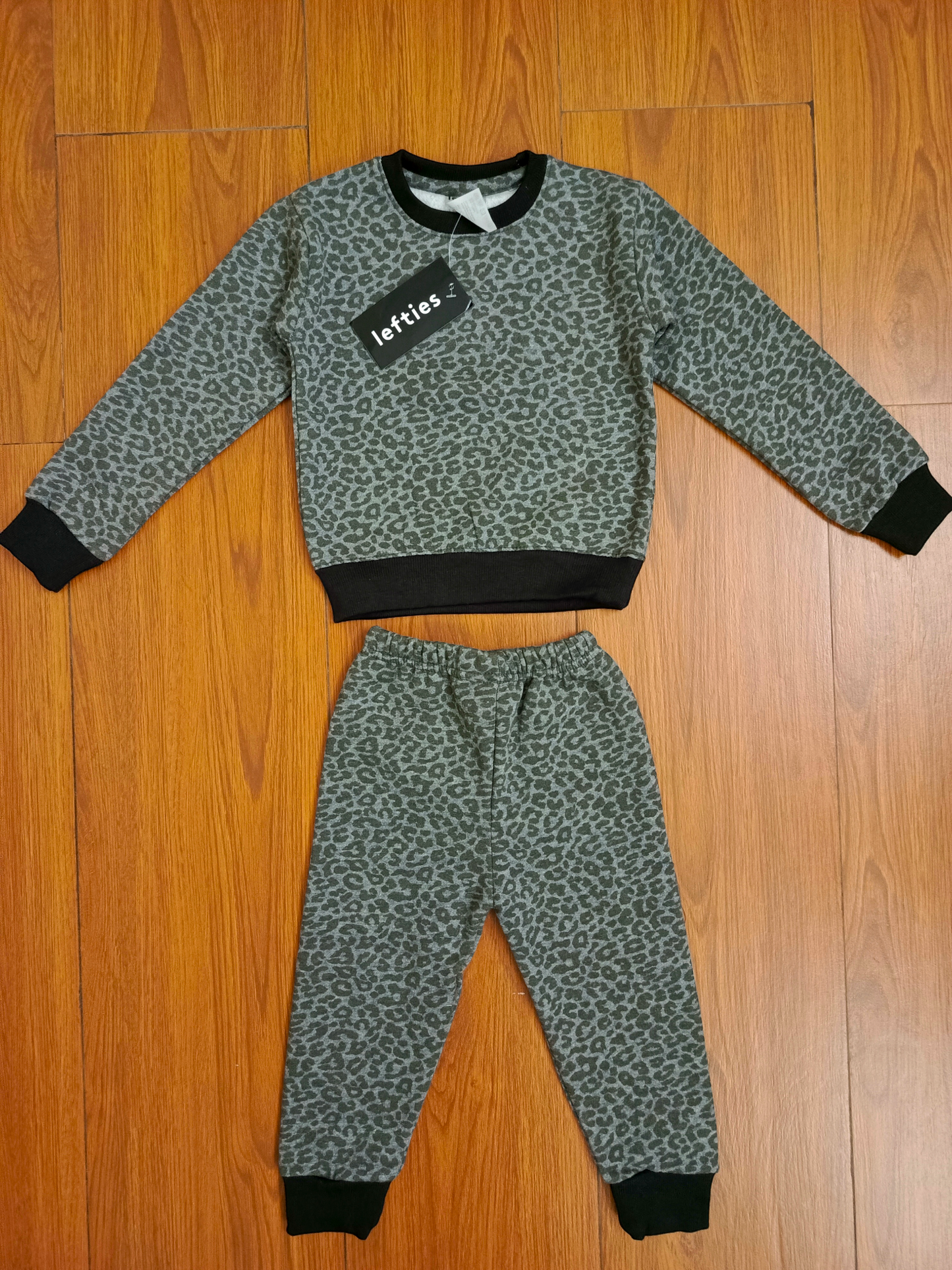 Dark grey cheeta tracksuits