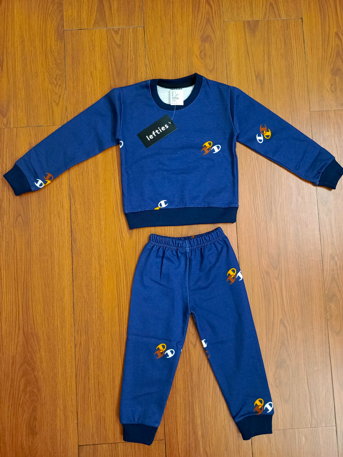 Dark blue champion kids tracksuit