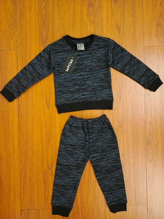 Black 2 tone kids tracksuits