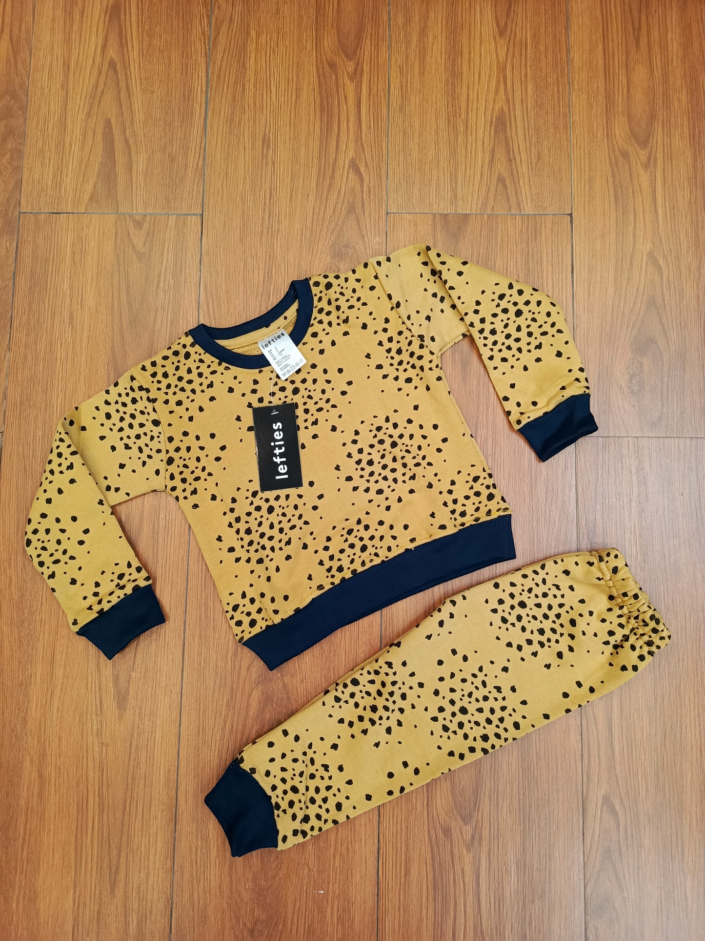 Mustard polka tracksuit